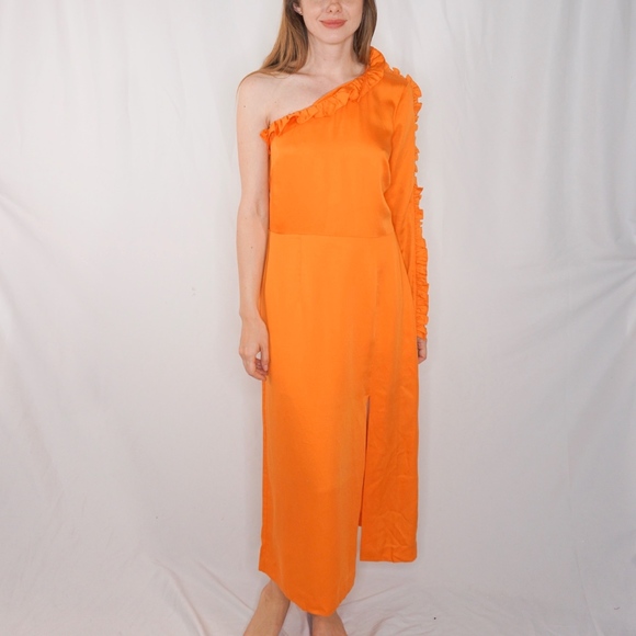 & Other Stories Dresses Other Stories Oneshoulder Orange Dress Nwt